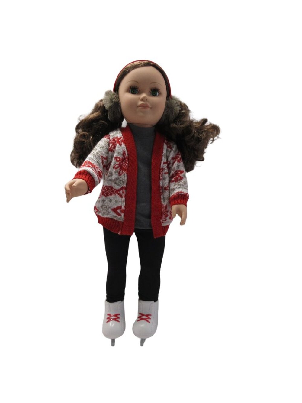 CitiToy 2013 GS126 GM15 Brunette 18" Tall Skating Skater Doll